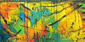 德里克·休斯敦的当代艺术作品《耶耶耶》