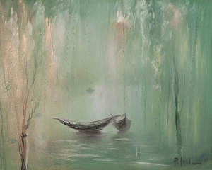 帕维尔·米特科夫的当代艺术作品《宁静的早晨》
