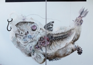印尼安迪斯画廊的当代艺术作品《Seri,Ikan,X（化石）》
