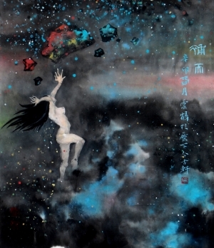 张禾丁的当代艺术作品《女娲补天》