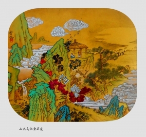 张禾丁的当代艺术作品《峰高鸟低青冥宽》