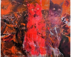 米歇尔·陈的当代艺术作品《猫》