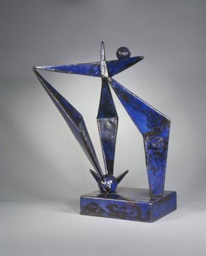 大卫·史密斯的当代艺术作品《蓝色装置,1938》