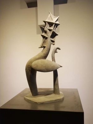 当代雕塑作品《十二生肖鸡》