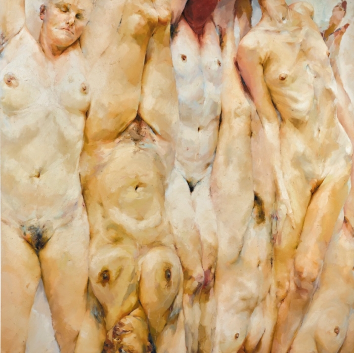 英国女画家珍妮·萨维尔的巨幅人体油画拍得681.3万英镑