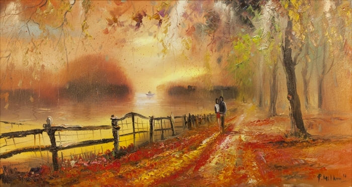 帕维尔·米特科夫 当代油画作品 -  《秋之印象》