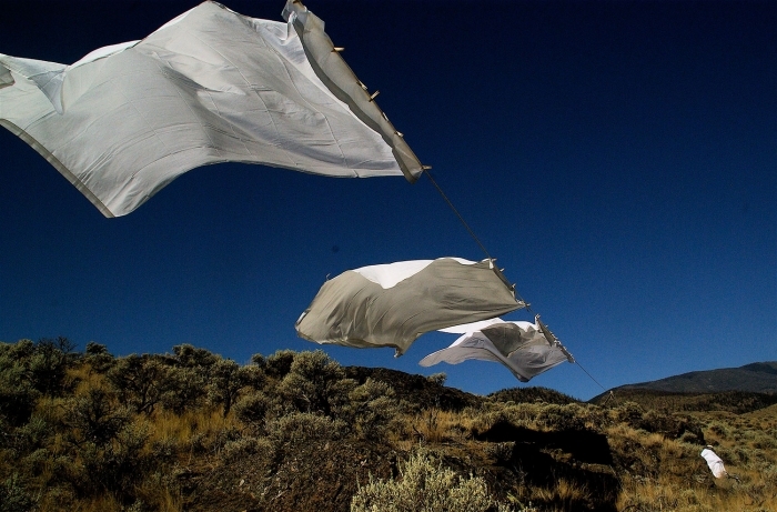 德里克·休斯敦 当代装置艺术作品 -  《白色床单》