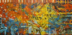 德里克·休斯敦的当代艺术作品《甲壳虫乐队（披头士）》