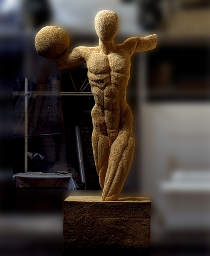 克劳德·西爱 当代雕塑作品 -  《玩球的人》