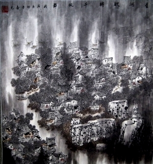 杨喜元的当代艺术作品《星河欲转千帆舞》