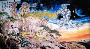 杨喜元的当代艺术作品《折芳馨兮遗所思》
