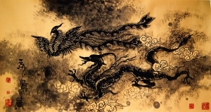 杨喜元的当代艺术作品《龙凤篇》