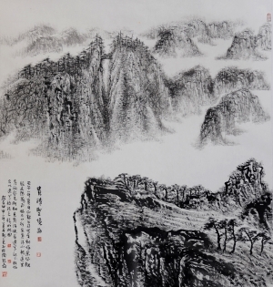 刘玉柱的当代艺术作品《贵清圣境图》