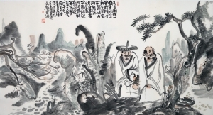 王东瑞的当代艺术作品《寻禅师意》