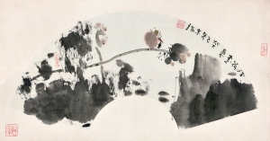王东瑞的当代艺术作品《残荷画意》