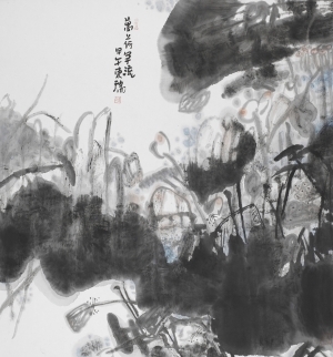 王东瑞的当代艺术作品《万荷争流》