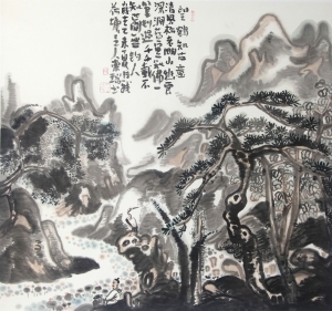 王东瑞的当代艺术作品《望鹤知古意》