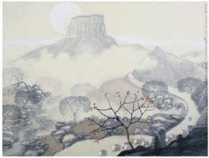 刘阳的当代艺术作品《沂蒙山水画》
