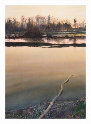 瓦列里·格拉乔夫的当代艺术作品《夏日金色夕阳》