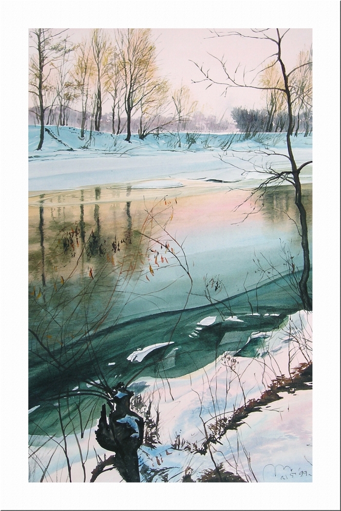 瓦列里·格拉乔夫 当代各类绘画作品 -  《初冬》