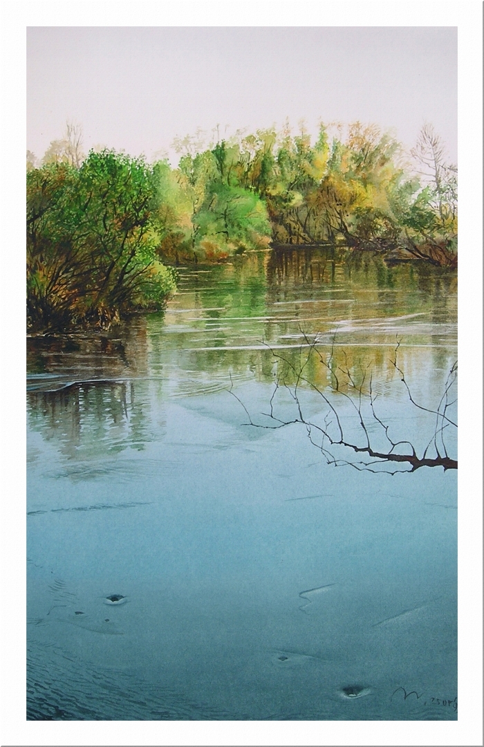 瓦列里·格拉乔夫 当代各类绘画作品 -  《春水》