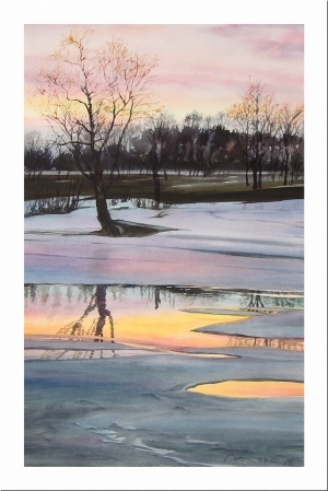 瓦列里·格拉乔夫的当代艺术作品《春天里的落日》