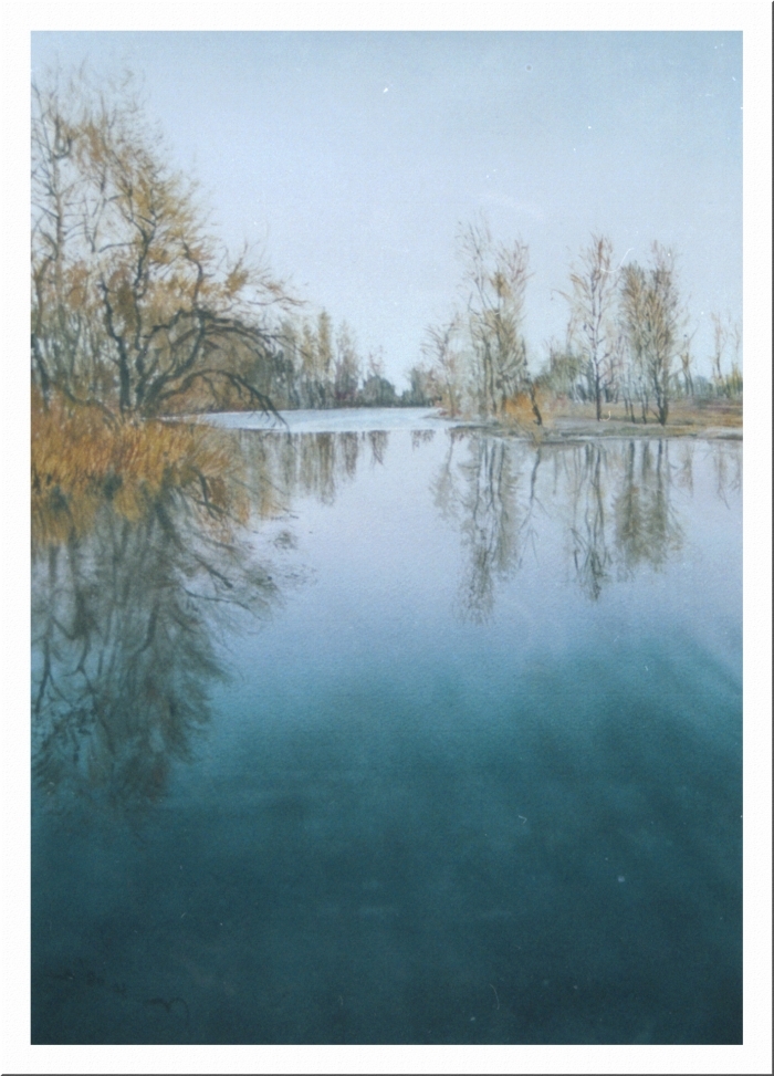 瓦列里·格拉乔夫 当代各类绘画作品 -  《河水之深》