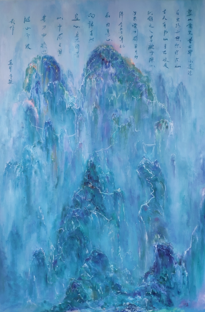 陈雄根 当代油画作品 -  《心灵的原乡——五月山》