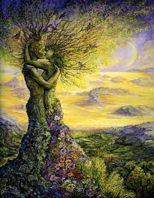 当代油画 - 《大自然的拥抱》