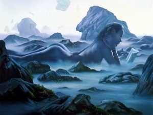 Jim Warren的当代艺术作品《山的裸体》
