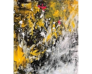 Alice McNeil的当代艺术作品《黑色,白色,黄色》