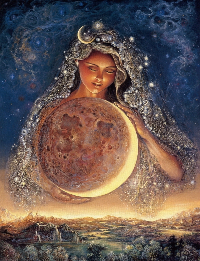 Kinuko Y. Craft 当代油画作品 -  《月亮女神》