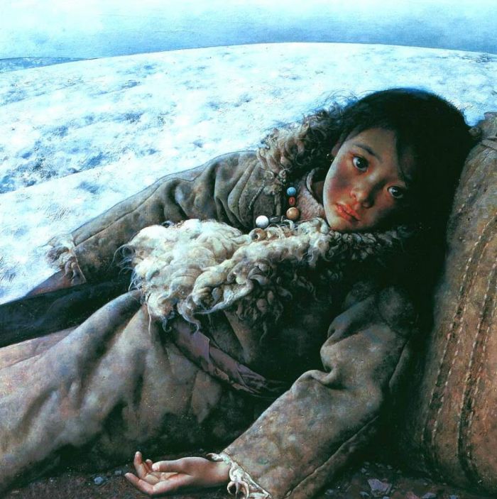 艾轩 当代油画作品 -  《静静的冻土带》