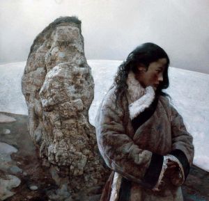 艾轩的当代艺术作品《白雪掩埋了荒原往事》