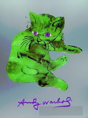安迪·沃霍尔 当代各类绘画作品 -  《一只名叫山姆的猫》