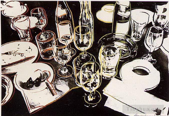 安迪·沃霍尔 当代各类绘画作品 -  《聚会结束后》
