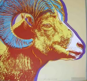 安迪·沃霍尔的当代艺术作品《大角羊濒危物种,2》