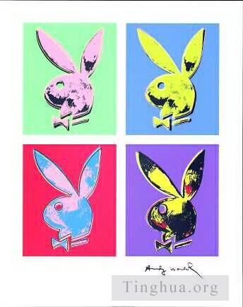 安迪·沃霍尔 当代各类绘画作品 -  《兔子多重》