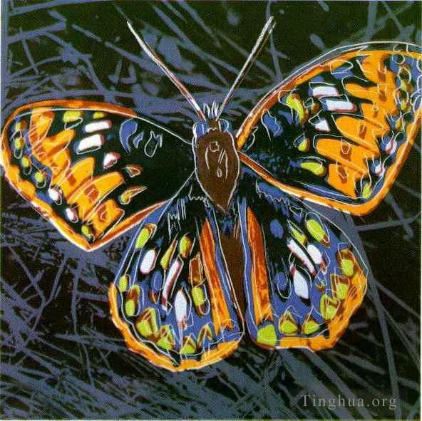安迪·沃霍尔 当代各类绘画作品 -  《蝴蝶》