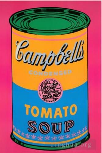 安迪·沃霍尔 当代各类绘画作品 -  《金宝汤罐头番茄》