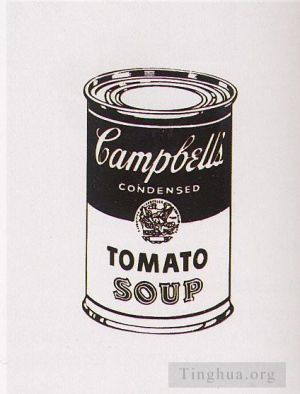 安迪·沃霍尔的当代艺术作品《金宝汤罐头番茄回顾系列》