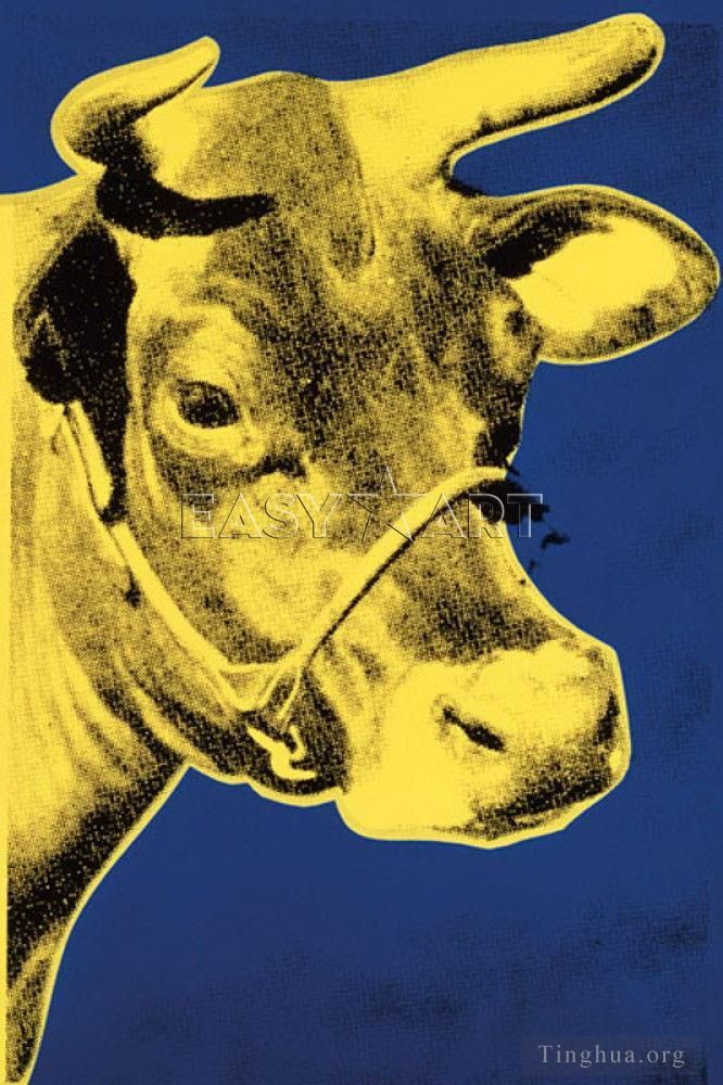 安迪·沃霍尔 当代各类绘画作品 -  《牛4》