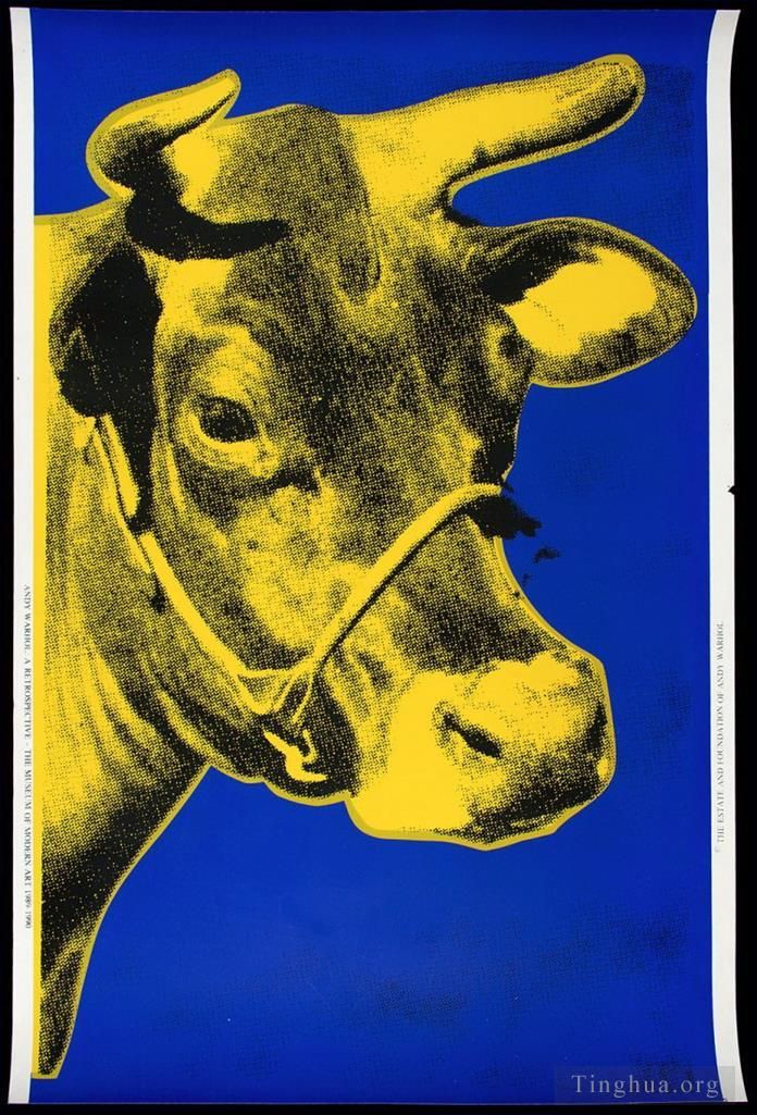 安迪·沃霍尔 当代各类绘画作品 -  《牛蓝》