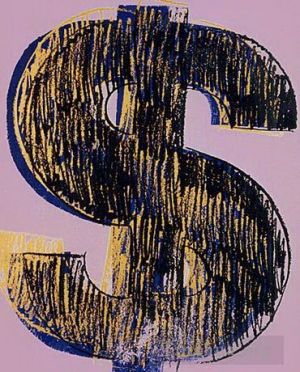 安迪·沃霍尔的当代艺术作品《美元符号,2》