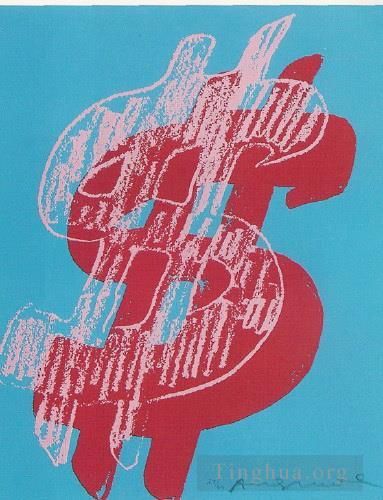 安迪·沃霍尔 当代各类绘画作品 -  《美元符号》