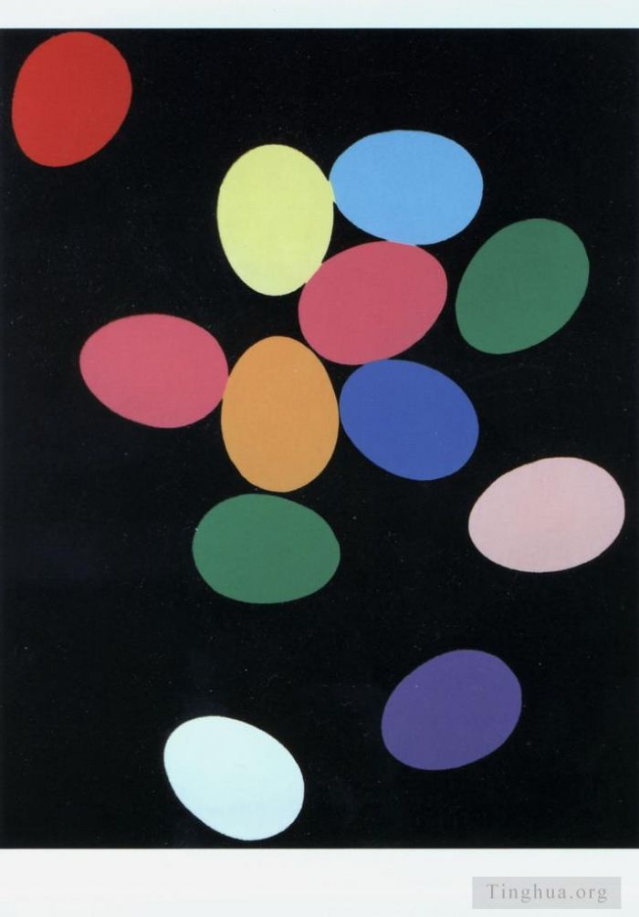安迪·沃霍尔 当代各类绘画作品 -  《鸡蛋2个》
