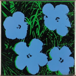 安迪·沃霍尔的当代艺术作品《花2》