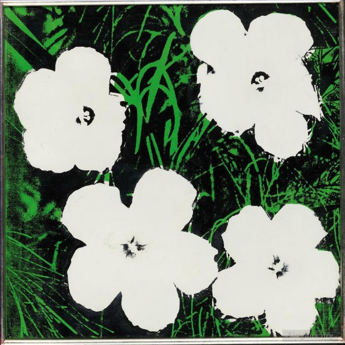 安迪·沃霍尔 当代各类绘画作品 -  《鲜花4》