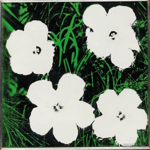 安迪·沃霍尔的当代艺术作品《鲜花4》