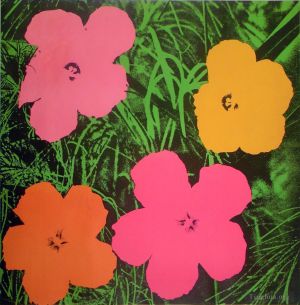安迪·沃霍尔的当代艺术作品《花朵》